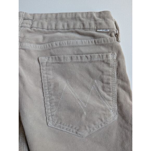 MOTHER Women's Straight Leg Jeans in Cream - Picture 7 of 15